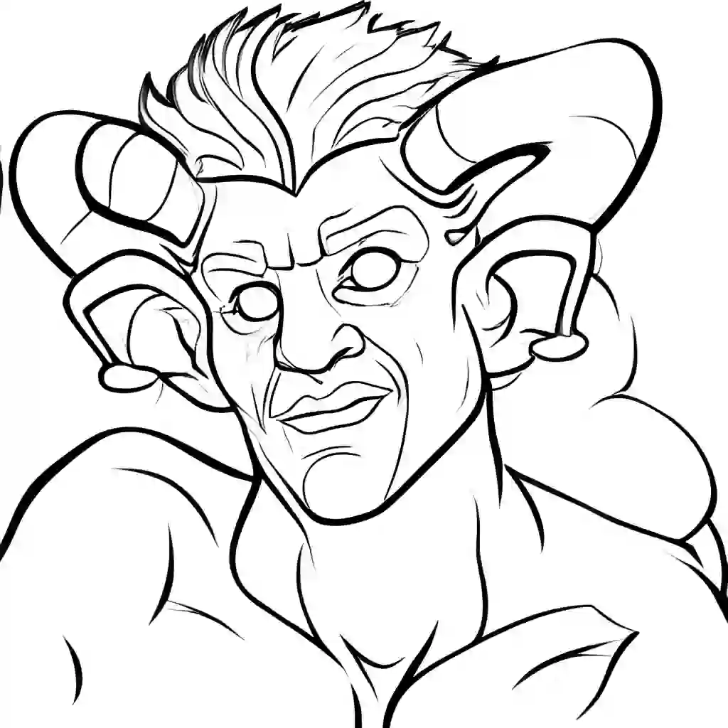 Satyr coloring pages